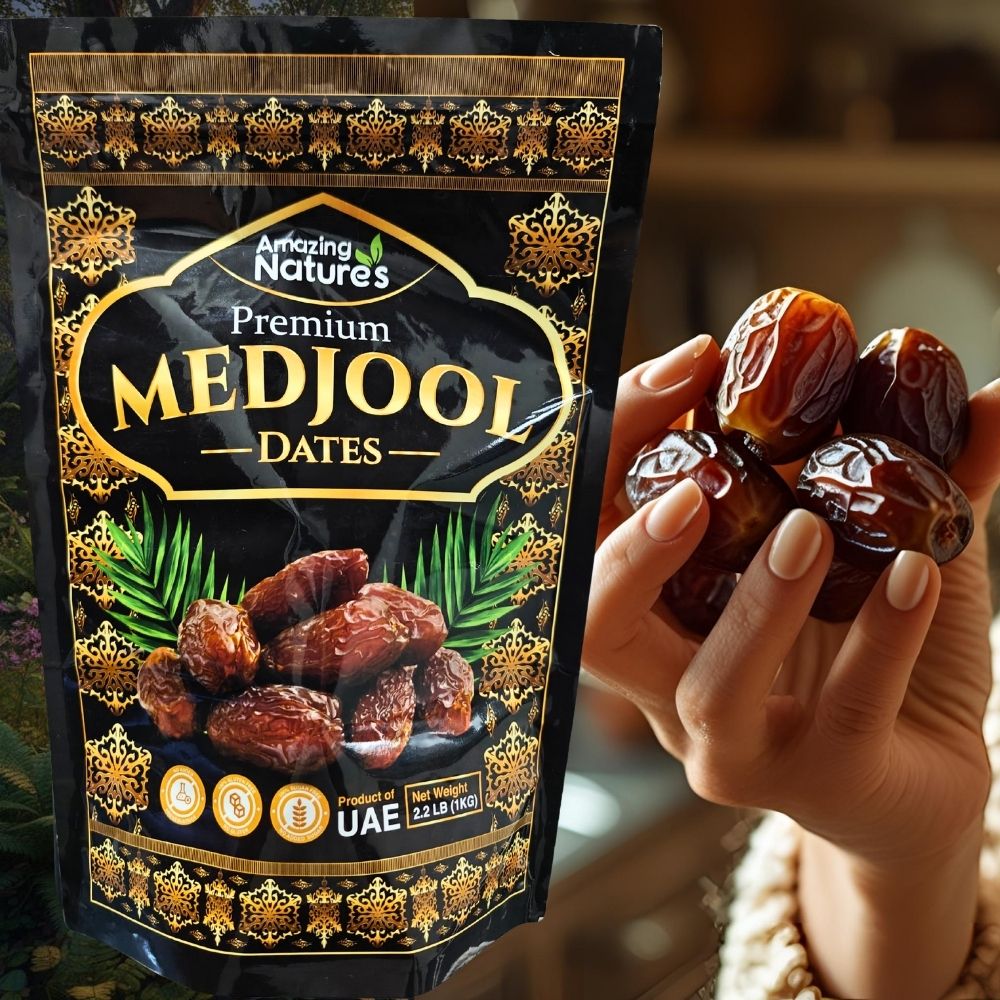 Organic Medjool Dates – No Sugar Added • Premium 2.2 lb Resealable Pouch • Natural, Fresh & Jumbo